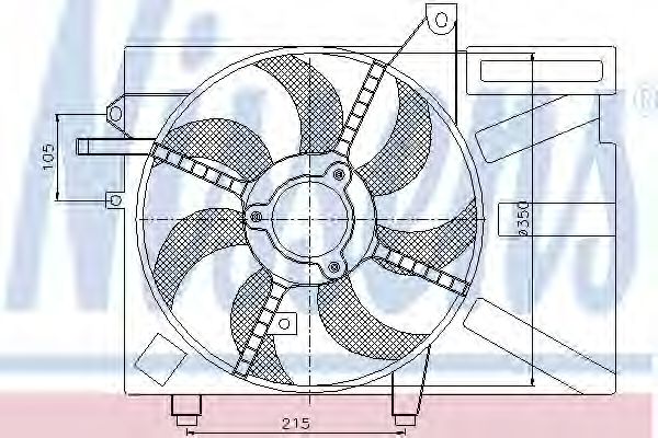 Вентилятор охлаждения NISSENS 85035