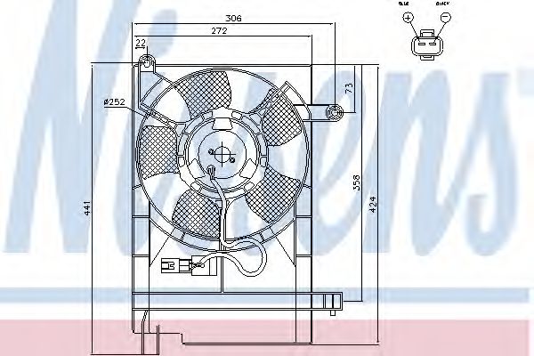 Вентилятор охлаждения NISSENS 85751