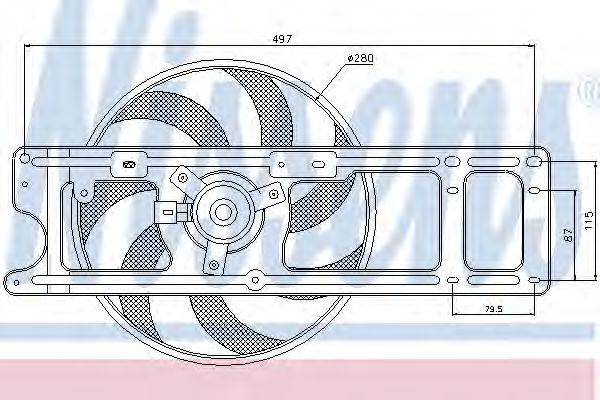 Вентилятор охлаждения NISSENS 85254