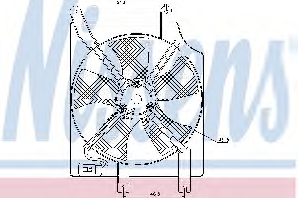 Вентилятор кондиционера NISSENS 85354