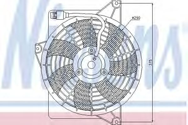 Вентилятор кондиционера NISSENS 85371