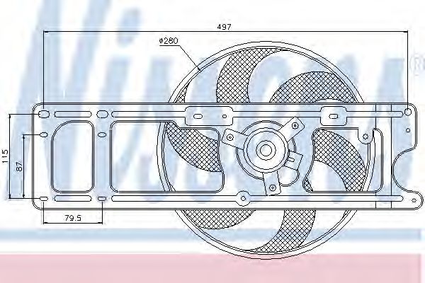 Вентилятор охлаждения NISSENS 85518