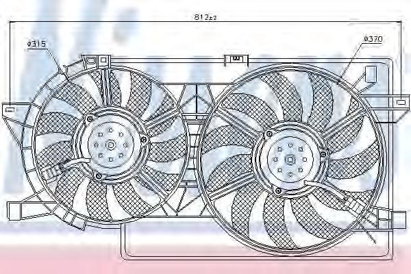 Вентилятор охлаждения NISSENS 85521