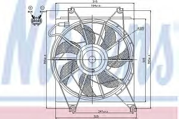 Вентилятор охлаждения NISSENS 85620