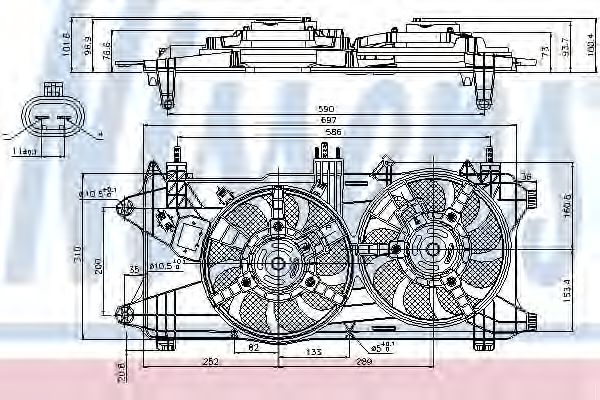 Вентилятор охлаждения NISSENS 85689