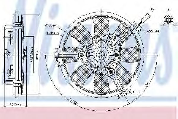 Вентилятор охлаждения NISSENS 85691
