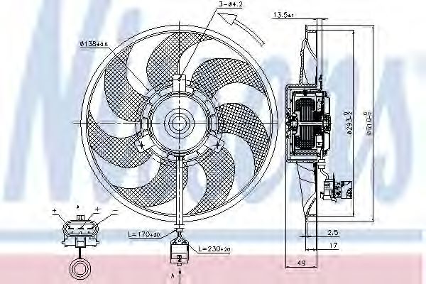 Вентилятор охлаждения NISSENS 85703