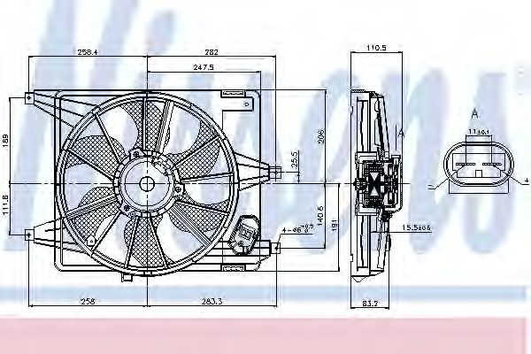 Вентилятор охлаждения NISSENS 85708