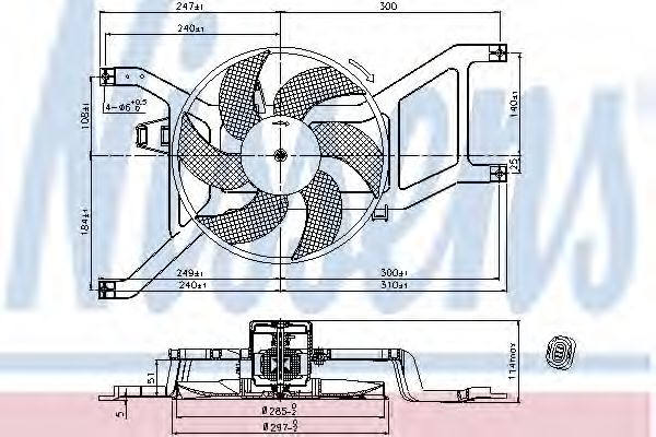 Вентилятор охлаждения NISSENS 85709