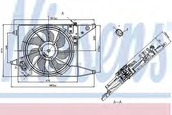 Вентилятор охлаждения NISSENS 85710