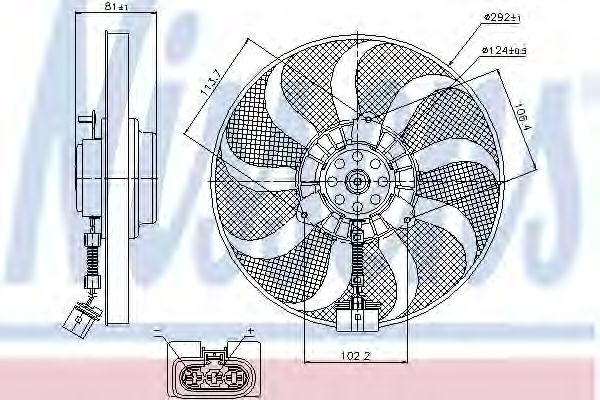 Вентилятор охлаждения NISSENS 85715