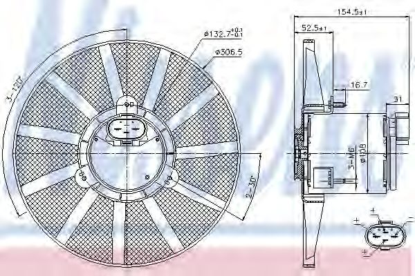 Вентилятор охлаждения NISSENS 85720