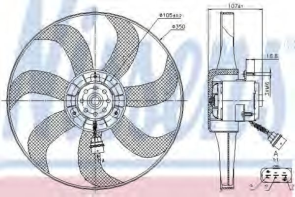 Вентилятор охлаждения NISSENS 85725