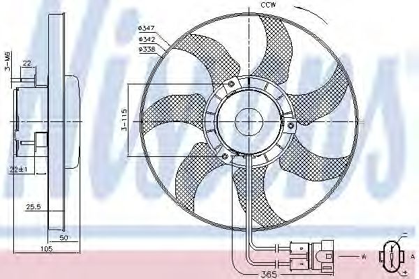 Вентилятор охлаждения NISSENS 85749
