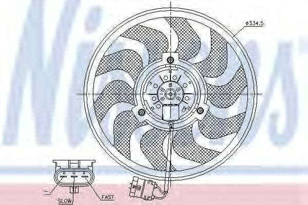 Вентилятор охлаждения NISSENS 85755