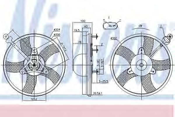 Вентилятор охлаждения NISSENS 85759