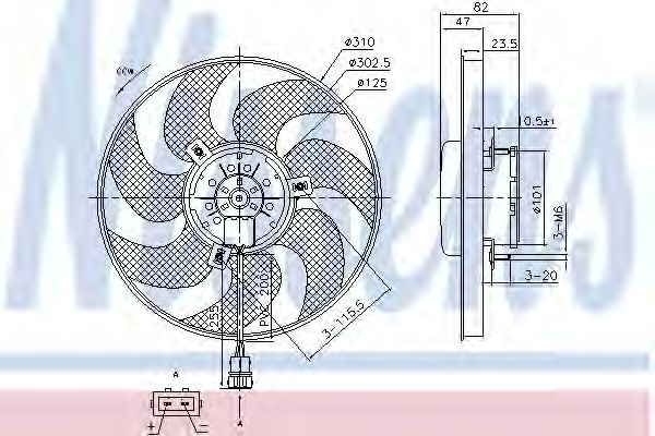 Вентилятор охлаждения NISSENS 85761