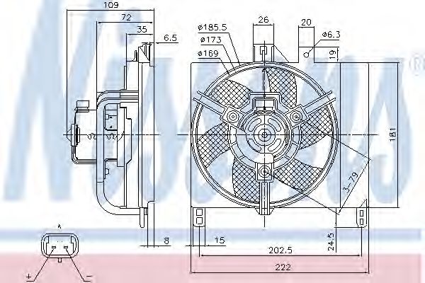 Вентилятор охлаждения NISSENS 85765