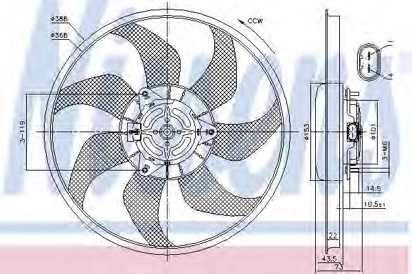 Вентилятор охлаждения NISSENS 85776