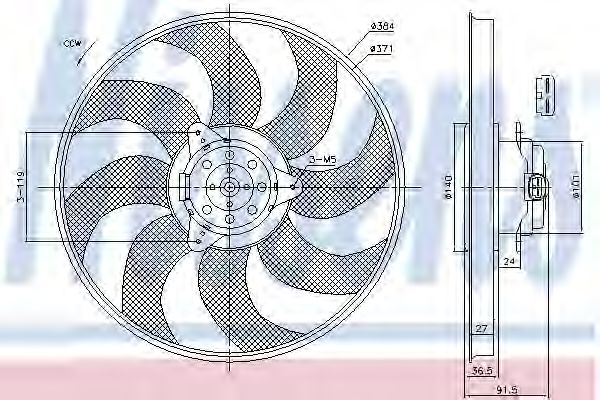 Вентилятор охлаждения NISSENS 85794