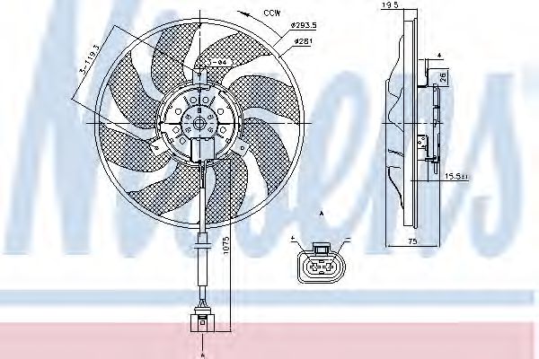 Вентилятор охлаждения NISSENS 85806