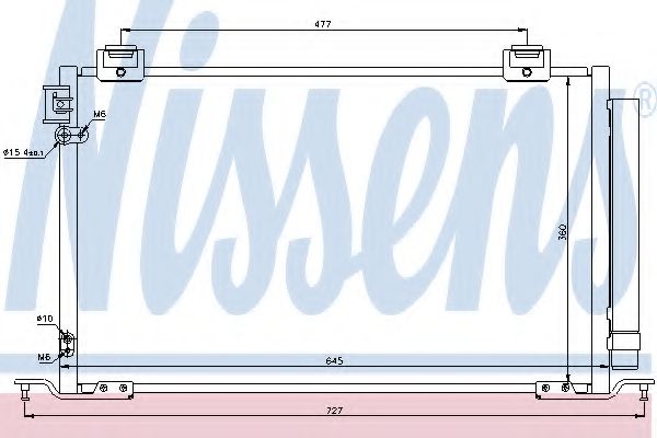 Радиатор кондиционера NISSENS 940283