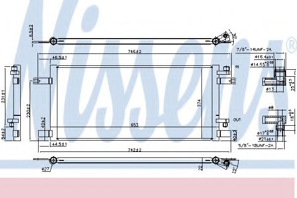 Радиатор кондиционера NISSENS 940376