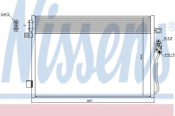Радиатор кондиционера NISSENS 940379