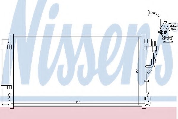 Радиатор кондиционера NISSENS 940383