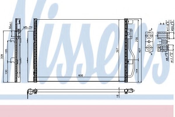 Радіатор кондиціонера NISSENS 940389