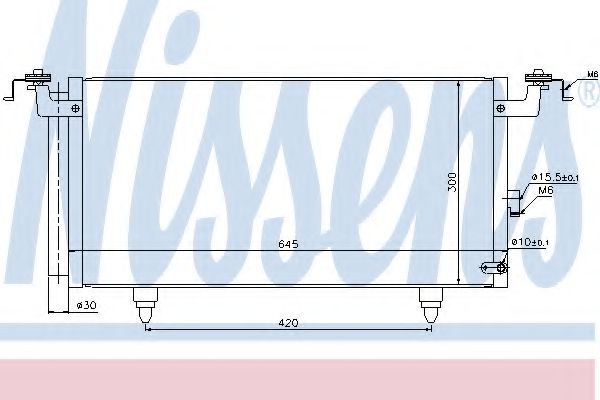 Радіатор кондиціонера NISSENS 940399