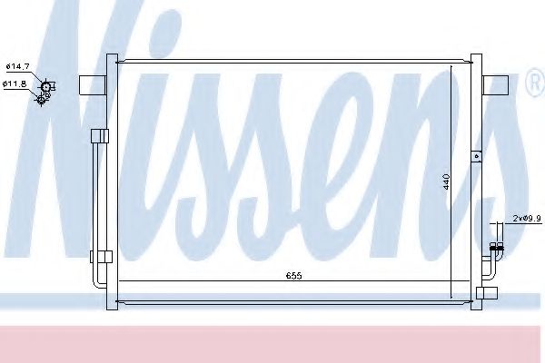 Радіатор кондиціонера NISSENS 940403