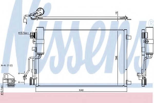 Радіатор кондиціонера NISSENS 940417