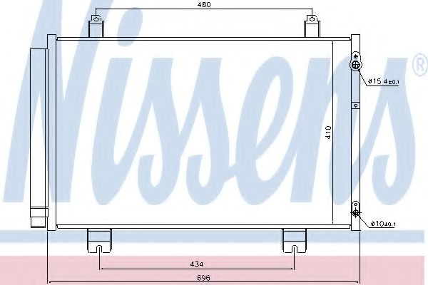 Радіатор кондиціонера NISSENS 940434