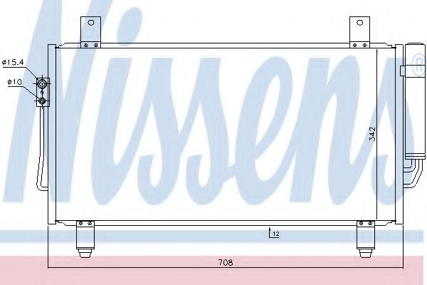 Радіатор кондиціонера NISSENS 940435