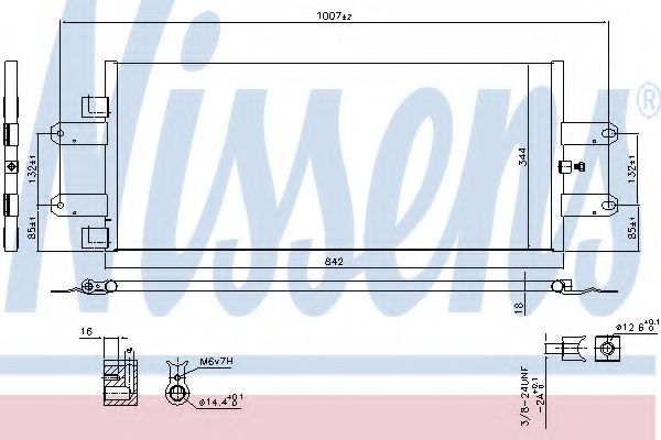 Радіатор кондиціонера NISSENS 940440