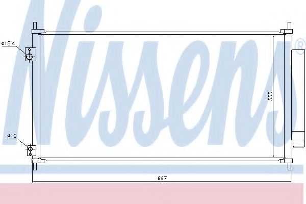 Радиатор кондиционера NISSENS 940448