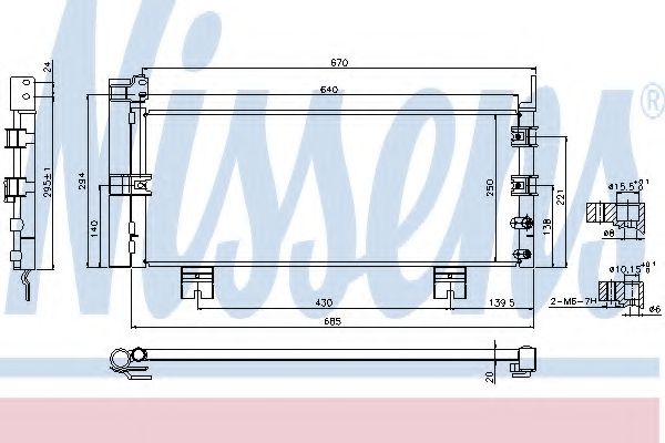 Радіатор кондиціонера NISSENS 940450