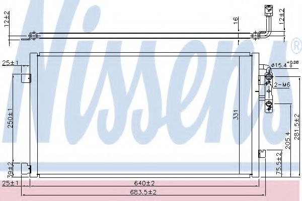 Радиатор кондиционера NISSENS 940457