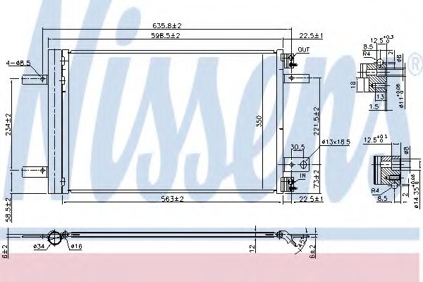 Радіатор кондиціонера NISSENS 940458