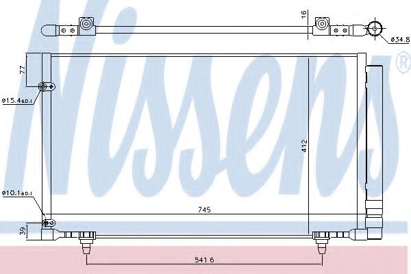 Радиатор кондиционера NISSENS 940497