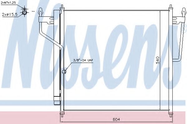 Радіатор кондиціонера NISSENS 940503