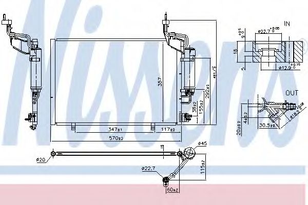 Радиатор кондиционера NISSENS 940526