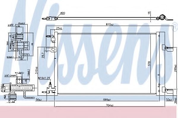 Радиатор кондиционера NISSENS 940533