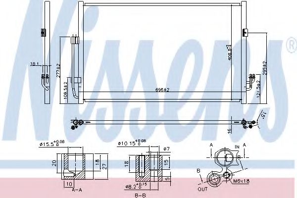 Радіатор кондиціонера NISSENS 940556