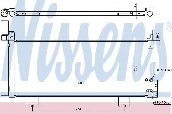 Радіатор кондиціонера NISSENS 940571