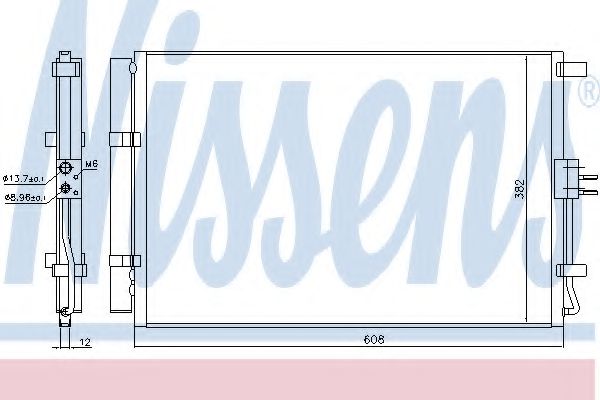 Радіатор кондиціонера NISSENS 940573