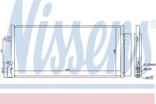 Радиатор кондиционера NISSENS 940581
