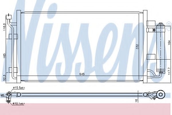 Радиатор кондиционера NISSENS 940582