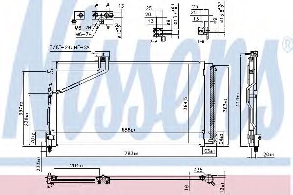 Радіатор кондиціонера NISSENS 940657